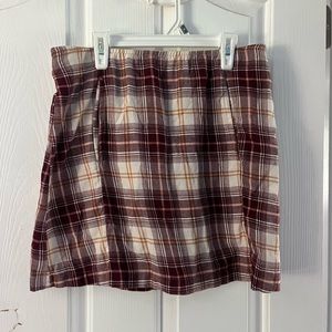 Plaid American Eagle Mini Skirt (Medium)